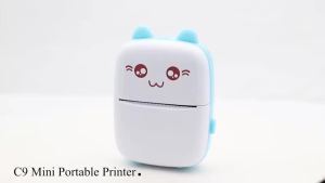 58MM Mini Portable Thermal Printer Wireless Bluetooth Pocket Printer Compatible With IOS Android For Home Tags Photo Printing
