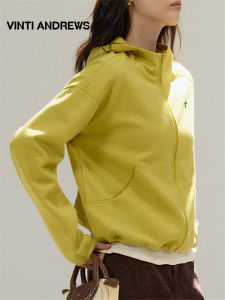 Relaxed Fit Zippered Hooded Jacket