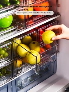 Drawer Style Transparent Fresh Keeping Storage Box