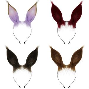 Phụ Kiện Tóc Tai Thỏ Thủ Công Cosplay Đồ Biểu Diễn Tượng Trưng Vật Dụng Biểu Diễn Trang Trí Đầu Bộ Đồ Halloween