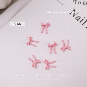 Pink Bowtie Nail Art Mini Decorations DIY Wearing False Nails Accessories Popular Ins Style Beauty Tools from Mainland China