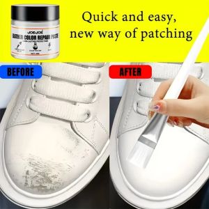 White Leather Restoration Kit - Easy Fixes for Scratched Faded Leather Renew Aged Leather Dye 30g Long-Lasting Repair