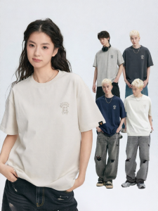 dangerouspeople | Basic Loose Casual Couples Solid Color T-shirt