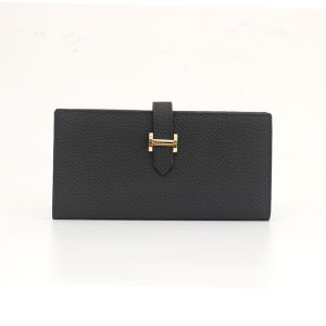 Pure Cowhide Soft Leather Long Ultra-Thin Wallet Large Capacity Phone Holder Womens Casual Elegant Genuine Leather Driving License Holder Wallet