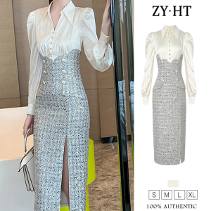 ZYHT EraVogue Womens Dresses White Dresses Patchwork Dresses Workplace Dresses Vintage Dresses Formal Occasion Dresses Party Dresses Work Dresses Birthday Party Dresses 51146