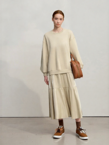 AMII | Winter New Loose Long Warmer Fleece Hoodie