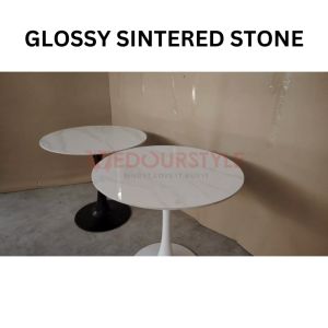 Vedourstyle Sintered Stone Round Dining Table Coffee Table Meja Batu Bulat Restaurant Table 餐桌 圆桌