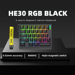 HE30 Mechanical Keyboard One-handed 29 keys Magnetic Switch Smart Speed Quick Trigger E-sports Gamer Gaming Keyboard