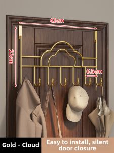MENGBINFEN | Clothes Hanging Rack Wall Mounted Drill Free Strong Bathroom Bedroom Storage