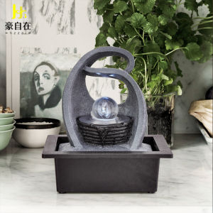 Simplified Geometry Living Room Fountain Decorative Ornaments Office Desktop Small Water Scene Moving Gift Opening Ceremony