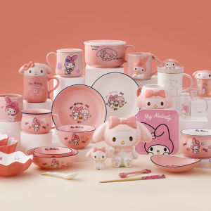 Bát Sứ Hello Kitty Trang Trí Nhà Cửa Sáng Tạo Bát Đựng Trái Cây Bát Đựng Salad Bát Cốc Hoạt Hình Dễ Thương Bát Sứ Hình Trái Tim Ngọt Ngào