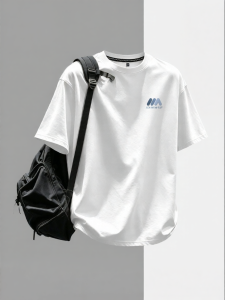 Jeanswest | Ice Silk Cooling Summer Fashionable Mens White Short Sleeve T-Shirt