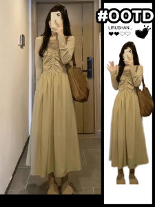 LIRUSHAN | French Vintage Petite Long Sleeve Fall Winter Dress
