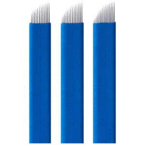 เข็มตั้งแต่งหน้าแบบถาวรด้วยมือ สีสันสดใส เข็มตัดสายตา เข็มตัดขนตา ชิ้นส่วนเข็มตัด เครื่องมือทำเครื่องประดับ ผลิตจากจีน