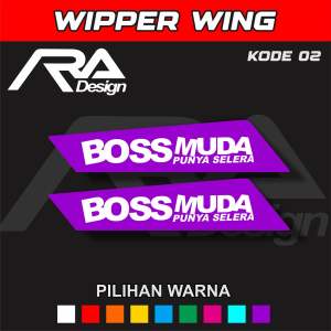 (Bisa COD) variasi wiper wing mobil truk dan pick up banyak pilihan warna kode 02