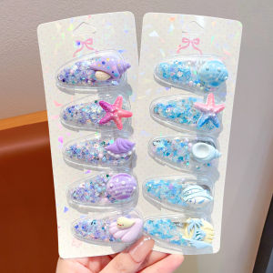 ENEN | Seaside Theme Starfish Shell Side Clips for Toddlers