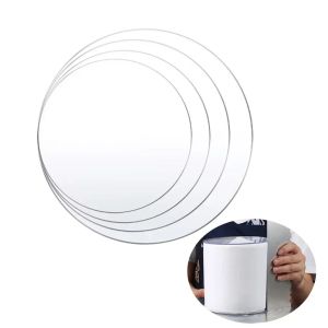 3pcs/4pcs Acrylic Cake Discs Set 4/6/8/10inch Round Cake Board For Cake Trimming Circle Clear Perspex Sheeting Ganaching Plate