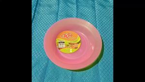 (Murah Meriah) 1 Lusin Piring Makan dari Plastik Diameter 18 cm KH Crystal no. 7