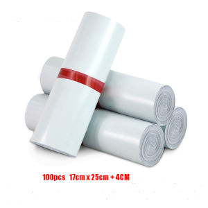 100Pcs Shipping Bags For Packaging Courier Bag Self Adhesive Seal White Mailing Bags Envelope Storage Bag