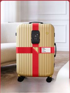 Fixing Buckle Bundle Suitcase Explosion-Proof with Customs Password Lock Luggage Strap Cross Packing Belt Consignment Reinforcing Band