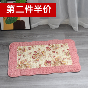 Export Pure Cotton Absorbent Floor Mat Machine Washable Pet Cooling Mat Bathroom Door Household Cotton Mat