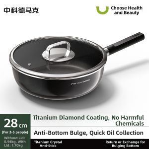 DUMIK | No Coating Nonstick Skillet for Stovetop and Induction