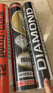 Shuttlecock Badminton INDOCOCK DIAMOND | kok bulu tangkis speed 77 - 78 | indo cock kock batminton hitam