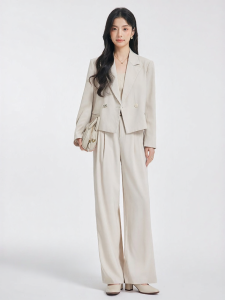 Summer Light Petite Commute Professional White Suit Jacket