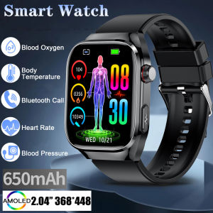 ECG+PPG Bluetooth call AMOLED full touch screen smart watch mens women watch sport heart rate fitness waterproof 2.04"368*448