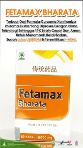 FETAMAX BHARATA Obat Penggemuk Badan Penambah Berat Badan Original Penambah Nafsu Makan Herbal BPOM