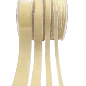 6/9/15/25mm Cream Single Face Velvet Ribbon for Handmade Gift Bouquet Wrapping Supplies Home Party Decoration Velvet Tape