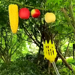 Dụng Cụ Hái Quả Trên Cao Gắn Cán Nối Dài – Rổ Hái Trái Cây Cam Xoài Vải Nhãn