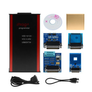 2023 IPROG Pro V87 Full Set ECU Key Programmer Iprog+ Eeprom IMMO Car Radio Airbag Reset Dashboard Kilometer DIGIPROG 3 Carprog