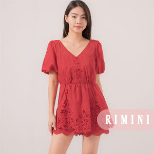 RIMINI - Jumpsuit Wanita - Achira Flower Lace Romper - 85564