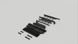 Royal Minimalist Iron Bed Frame Premium High Load Bearing Single\Double Bed Sturdy