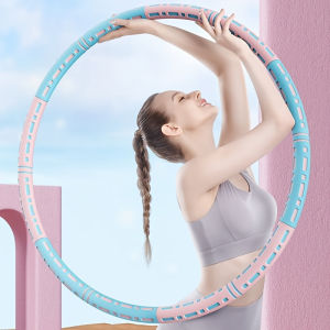 Weighted Hoop Waist Exercise Slimming Sport Hoop Massage Bodybuilding Gym Shape Thin Waist Fitness Yoga Loop Weight Loss Circle
