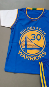 Setelan Baju Basket Anak Laki Laki Lengan Pendek Bahan kaos Katun