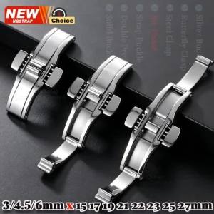 3/4.5/6mm Watch Buckle for Tissot Watch Band Clasp Stainless Steel Buckles X15/17/19/21/22/23/25/27mm Metal Watch Strap Button