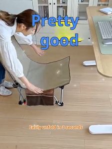 【Lion lead】Foldable Shell Stool Reclining Camping Chair Rest Folding Recliner Beach Lazy Stool Kerusi Lipat