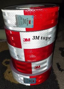 Original 3M Automobile reflective sticker Red White Safety Warning Tape Car Reflective Sticker Truck Trailer Accessories