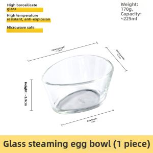 Borosilicate Glass Steaming Dish Steamer Pan Thickened