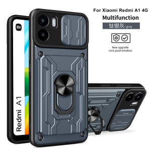 Case For Redmi Note 8 9 10 S SE Pro Max 9T 10T 12 Pro 5g Slide Stand Ring 360 Magnetic Camera Military Grade Card Slot Cover