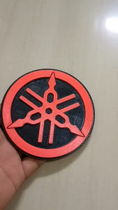 Logo Yamaha 5D Bulat Ukuran Besar Costum Kombinasi warna