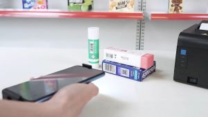 Syble Portable 2D Phone Clip Barcode Scanner Bluetooth Wireless Mobile Scanner Handheld Reader 1D 2D QR