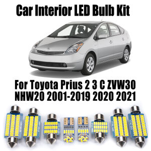 Canbus LED Interior Map Dome Courtesy Number Plate Light Kit For Toyota Prius 2 3 C ZVW30 NHW20 2001- 2020 2021 Car Accessories