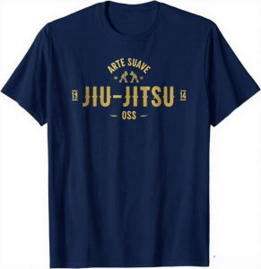 Brazilian Jiu Jitsu Shirt Arte Suave Oss T-shirt BJJ T Shirt Vintage Men Clothing Tops Fashion Streetwear Cotton Fitness Tshirt