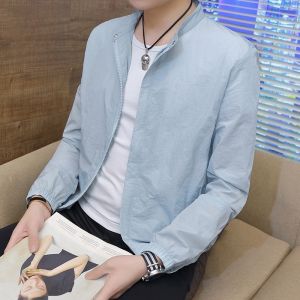 ROMON | เสื้อแจ็คเก็ตกันแดดผ้าไหมน้ำแข็งสำหรับผู้ชาย ฤดูร้อน แห้งเร็ว บางเฉียบ สำหรับตกปลากลางแจ้ง กันยูวี ลำลอง เสื้อคลุมกันหนาวแบบสวมหัว