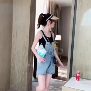 jumpsuit wanita pendek overall korea style remaja jumpsuit jeans jumbo jumpsuit wanita terbaru 2023