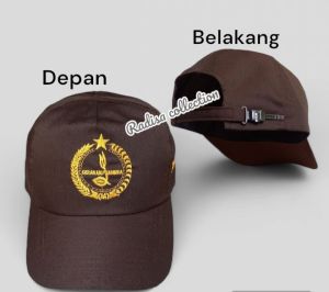 Topi Anak Sekolah Dasar Laki Laki Perempuan Bahan Drill Bagus Bisa Pakai Nama Dan Nama sekolahan