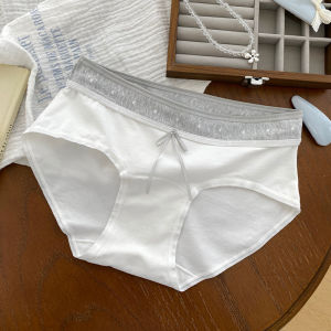 Pure Cotton Womens Underwear Breathable Antibacterial High Waist Briefs Comfortable Triangle Pants Full Coverage Panties